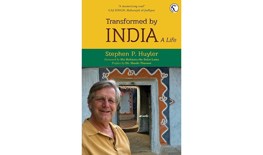 cover of book with the title at the top in red letters against a yellow backdrop and author photo below